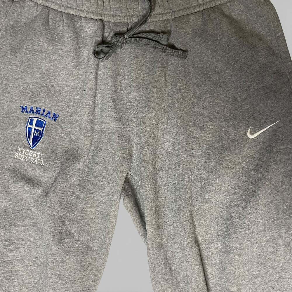 Nike Marian University Knights Softball Jogger Sweatpants Gray Men’s Medium - Picture 2 of 7